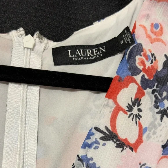 🌷SPRING SALE🌷 Ralph Lauren Floral A Line Flutter Sleeve Dress - Picture 9 of 9